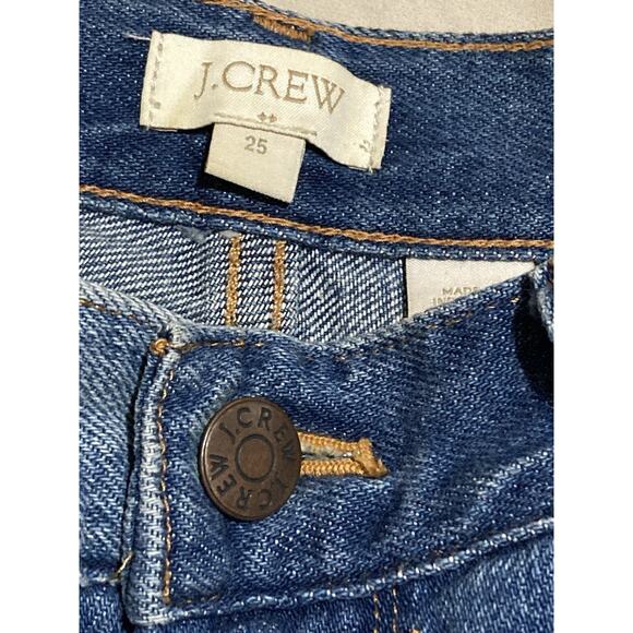 J Crew Womens Denim Jean Shorts Size 25 Cuffed stretch - Picture 2 of 5